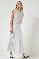 FUSTĂ CASUAL ANGRO 8276-24 plisata