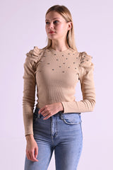 BLUZA CASUAL ANGRO 8642-2-23 Perle