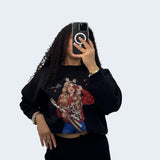 1645 СПОРТНА БЛУЗА С ТАЛИЯ ЗА МОМИЧЕ НА ЕДРО