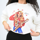 1645 СПОРТНА БЛУЗА С ТАЛИЯ ЗА МОМИЧЕ НА ЕДРО