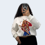 1645 СПОРТНА БЛУЗА С ТАЛИЯ ЗА МОМИЧЕ НА ЕДРО