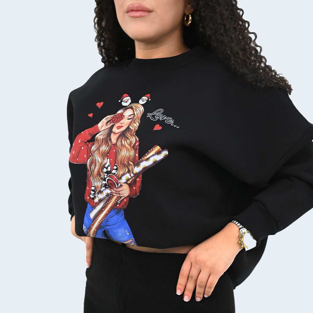 1645 СПОРТНА БЛУЗА С ТАЛИЯ ЗА МОМИЧЕ НА ЕДРО