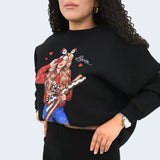 1645 СПОРТНА БЛУЗА С ТАЛИЯ ЗА МОМИЧЕ НА ЕДРО