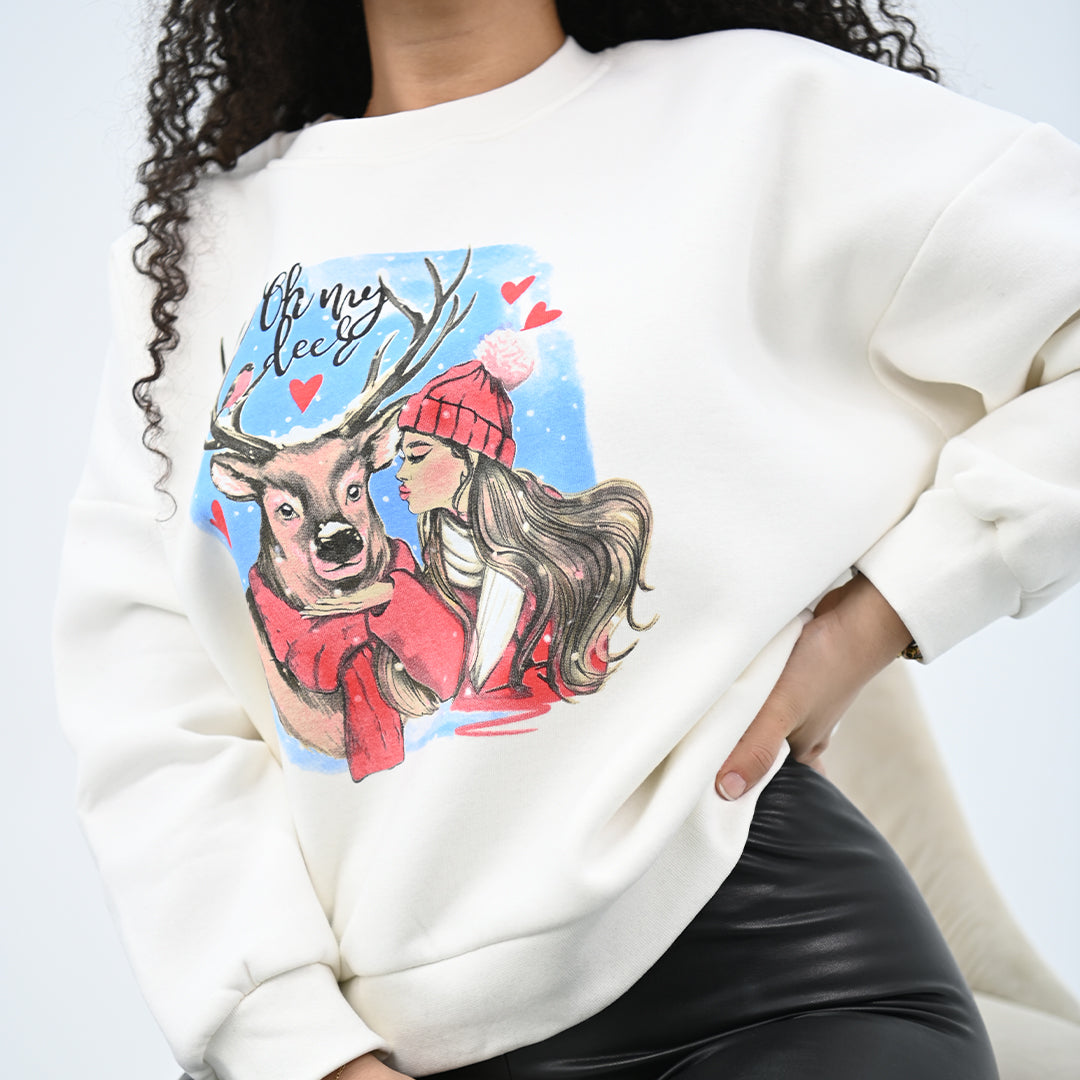 СПОРТЕН ВАТРИРАН СУИТШЪРТ НА ЕДРО 1649-24 DEER