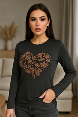 BLUZA CASUAL ANGRO 1998-25 heart