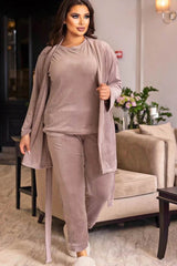 COMPLEU CATIFEA BATAL ANGRO 8073-24 Catifea 3 piese