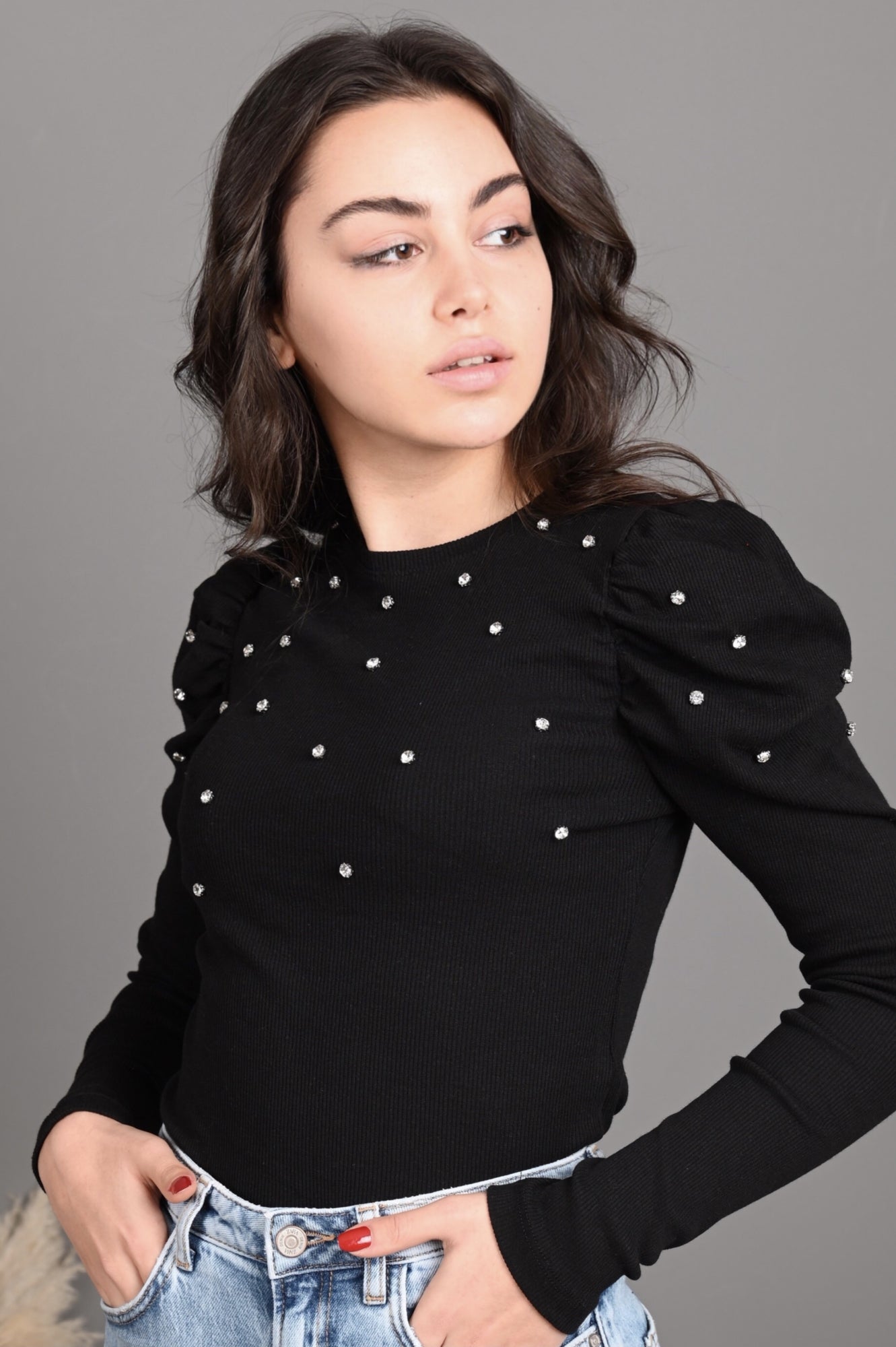 BLUZA CASUAL ANGRO 8642-2-23 Perle