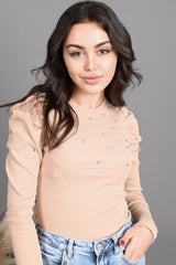 BLUZA CASUAL ANGRO 8642-2-23 Perle