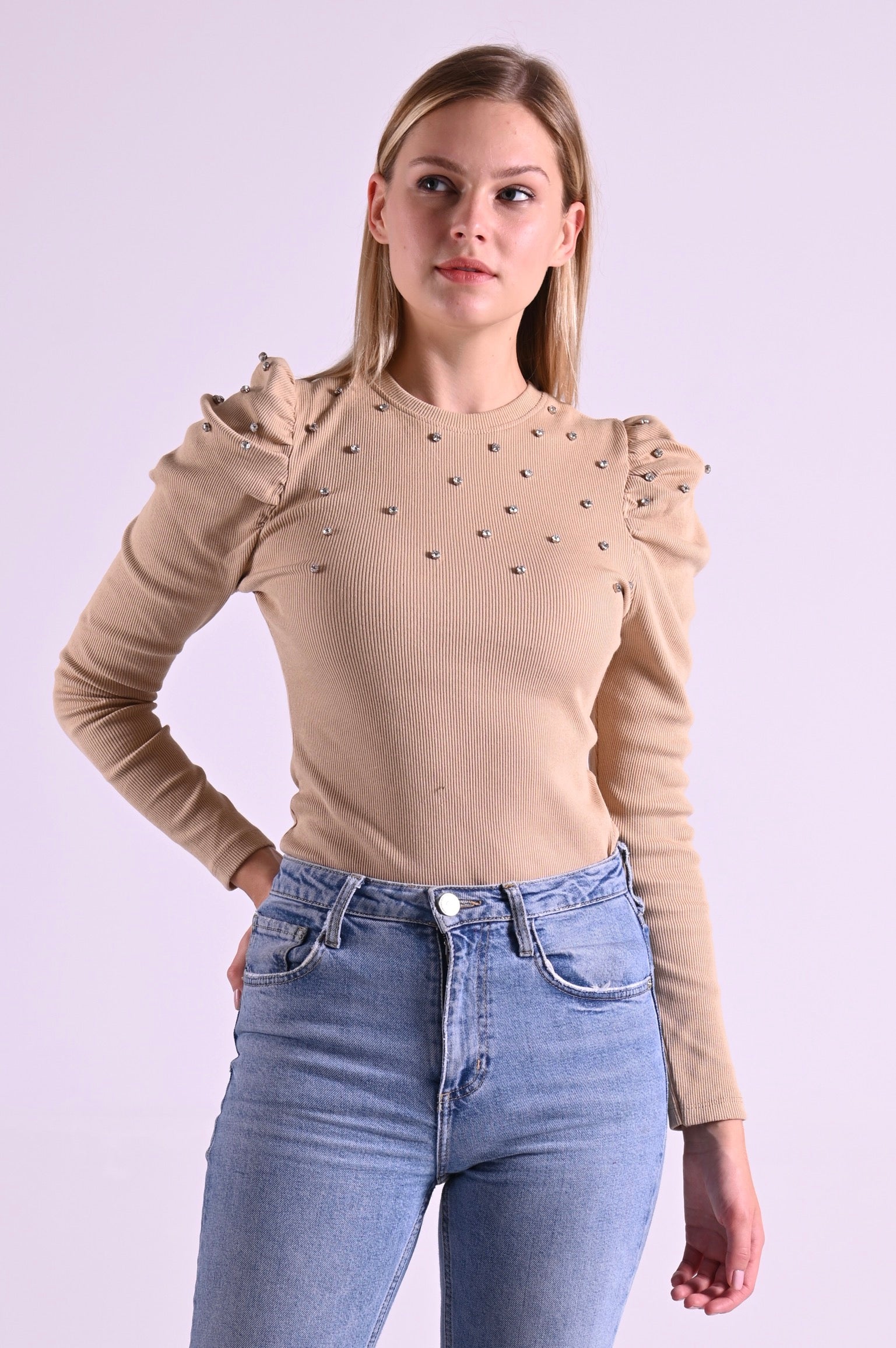 BLUZA CASUAL ANGRO 8642-2-23 Perle