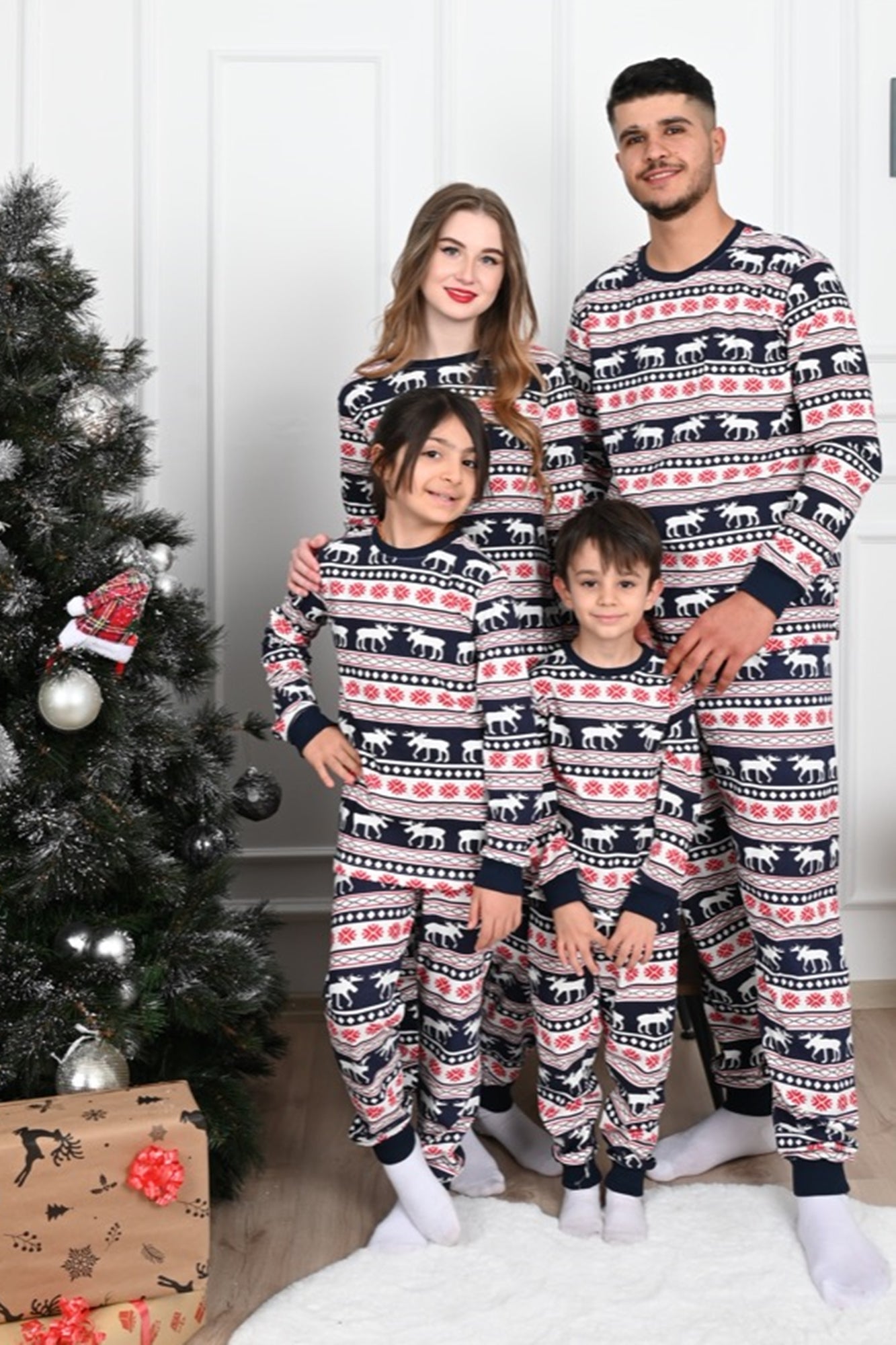 PIJAMA COPII ANGRO 9382-12 Reindeers