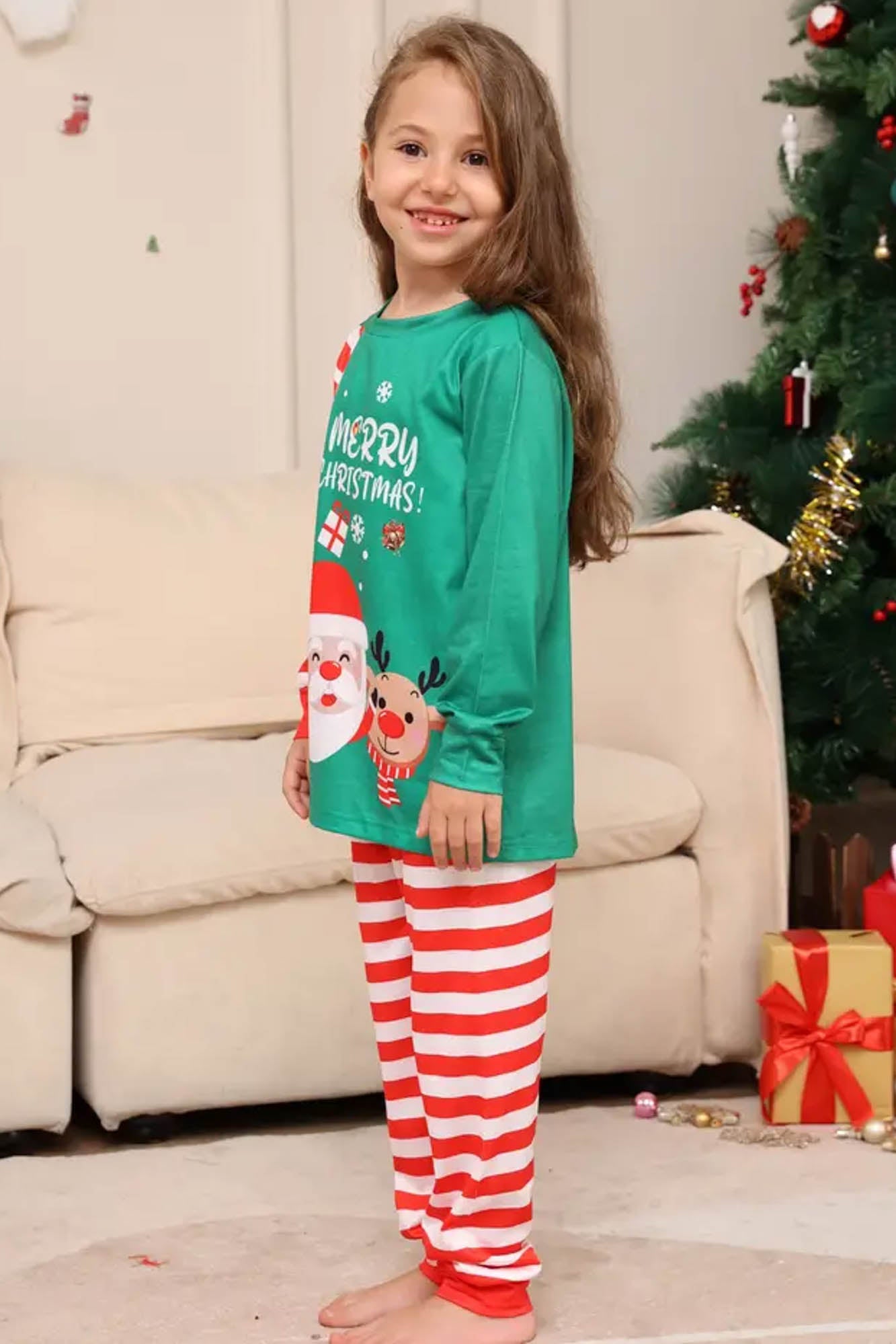 PIJAMA COPII ANGRO 9382-14 Candy Cane
